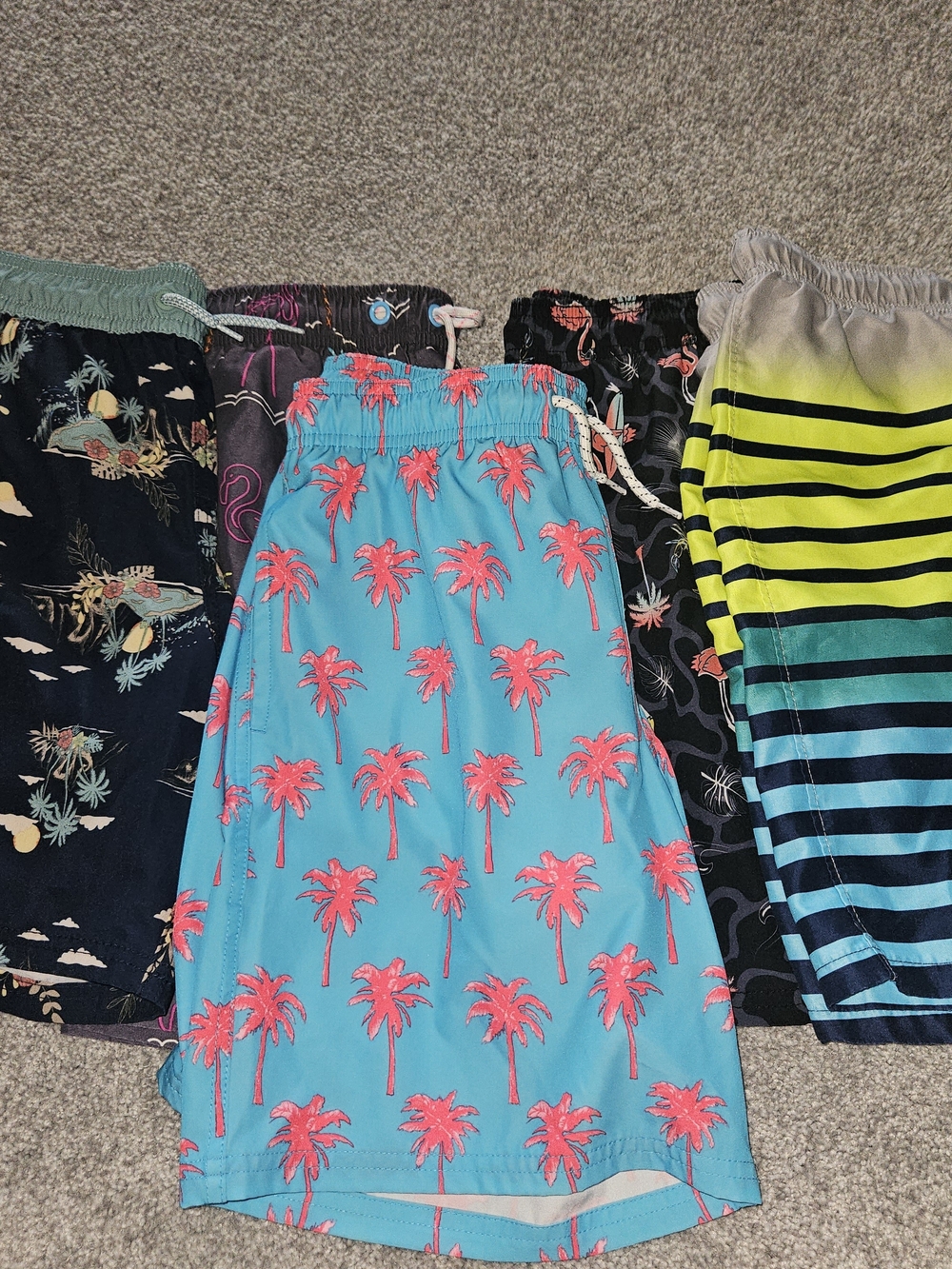 Boys Wonder Nation Blue Swim Shorts.